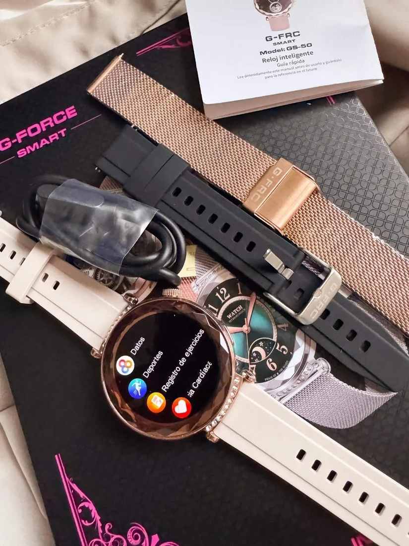 Reloj inteligente smartwatch para dama.