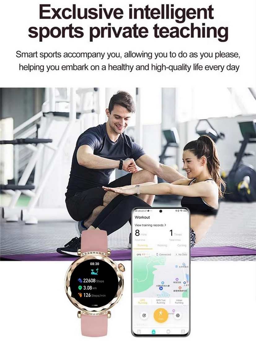 Reloj inteligente smartwatch para dama.